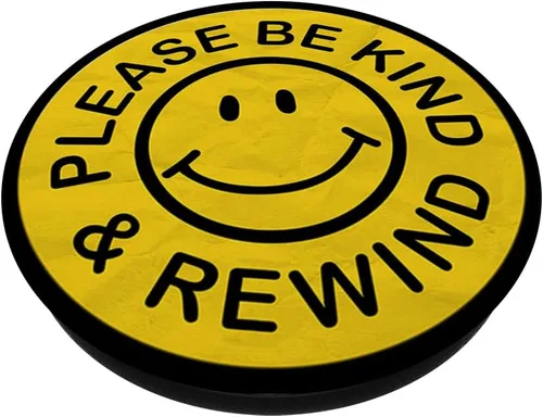 Miniatura 2 de Be Kind Rewind Apparel Retro Nostalgia Sticker 80s 90s PopSockets Grip and Stand para teléfonos y tabletas, Negro