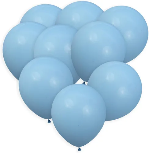 Paquete de 50 globos de color azul claro, globos de látex azul bebé de 12 pulgadas, paquete de globos para cumpleaños, bodas, baby showers,