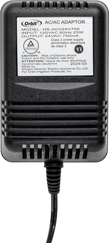 Miniatura 6 de Orbit Transformador 57040 24V 750mA para controladores de rociadores interiores
