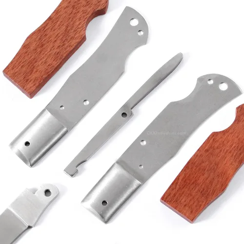 Miniatura 3 de EZSMITH Kit de fabricación de cuchillos – Bobcat Lockback – Serie de cuchillos plegables de bricolaje – (kit de piezas)