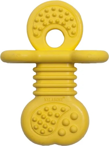 Miniatura 12 de Nylabone - Juguete masticable para cachorros, suministros para cachorros, sabor cordero y manzana, pequeño/regular (1 unidad)
