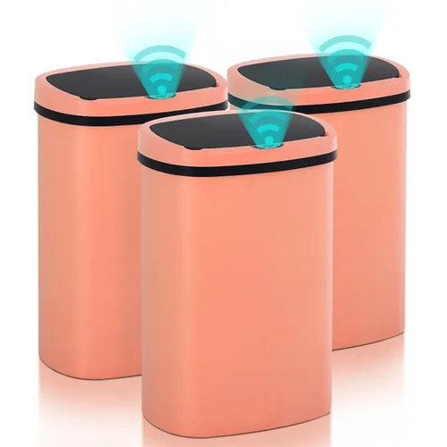 Miniatura 17 de Basurero de cocina con sensor de movimiento de 13 galones, cubo de basura con sensor automático de 50 L, cubo de basura inteligente con tapa