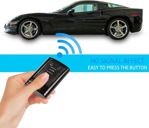 Miniatura 4 de Funda para llavero de automóvil, carcasa inteligente con control remoto inteligente con llaveros de cuero compatible con Chevrolet Corvette C6 C7