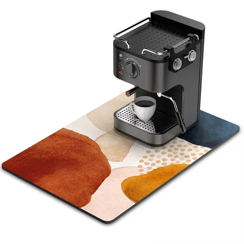 Miniatura 21 de Rnivvi Tapete de secado de platos para encimera de cocina, 16 x 18 pulgadas, bonita almohadilla de secado absorbente resistente al calor con goma