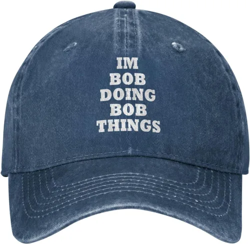 Miniatura 12 de Im Bob Doing Bob Things - Sombrero de camionero para hombre, sombrero de malla vintage para verano Azul Marino-06