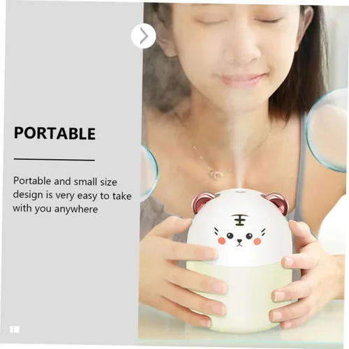 Miniatura 6 de Toyvian Mini humidificador de tigre de dibujos animados USB portátil de oficina con luz nocturna compacta silenciosa ultrasónica humectante de aire