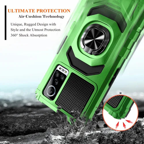 Miniatura 4 de NZND Funda para BLU G91 Max con protector de pantalla de vidrio templado (cobertura máxima), protección de cuerpo completo [grado militar], funda