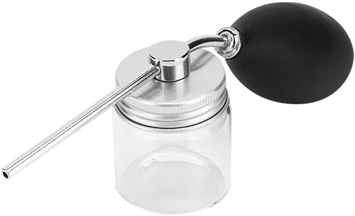 Miniatura 9 de Fibras capilares negras, aplicador de spray de fibra para el cabello, botella para engrosar el cabello, bomba de fibra de construcción, atomizador