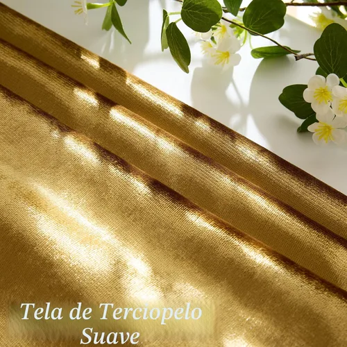 Miniatura 3 de GIGIZAZA Fundas de Almohadas Decorativas de Terciopelo Dorado, Fundas de Almohadas de 18x18 para Sofá, Sillón y Cama, Paquete de 2 Fundas de Cojines