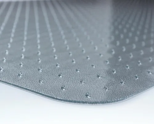 Miniatura 5 de Marvelux Tapete para silla de oficina de policarbonato resistente de 47 x 53 pulgadas con borde para alfombras, protector de alfombra transparente