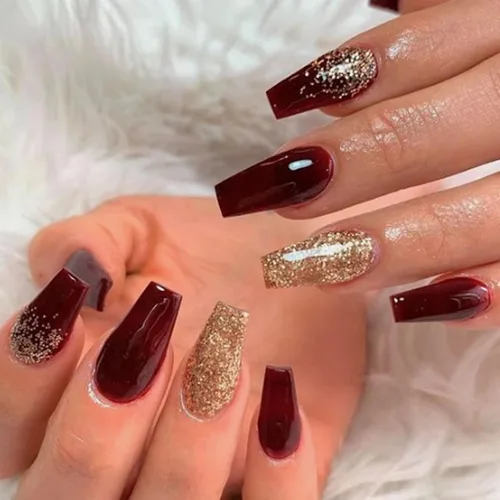 Miniatura 29 de MISUD Uñas postizas a presión – Uñas postizas largas con punta francesa negra, diseño de diamantes de imitación verde acrílico, 24 piezas 01702verde