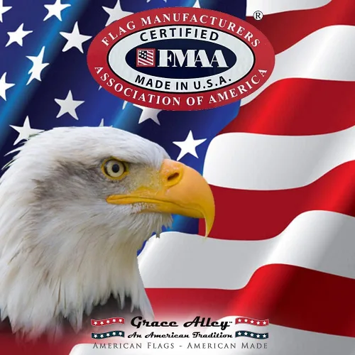 Miniatura 2 de Bandera americana: 100 % fabricada en EE. UU. Certificada por Grace Alley. Bandera de 3 x 5 pies de los Estados Unidos, de larga duración