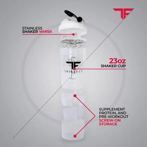 Miniatura 8 de ThinkFit Bolsa de almuerzo transparente con 6 recipientes para preparación de comidas - Sin BPA, reutilizable, apta para microondas + congelador