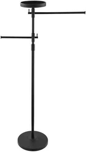 Toallero de baño independiente sin perforaciones, estante de almacenamiento junto a la bañera, de acero inoxidable, soporte para toallas, color negro