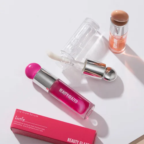 Miniatura 8 de Beauty Glazed Variedad de colores - Aceite labial ultra hidratante y nutritivo antiadherente, acabado brillante suave, lujoso aceite de brillo