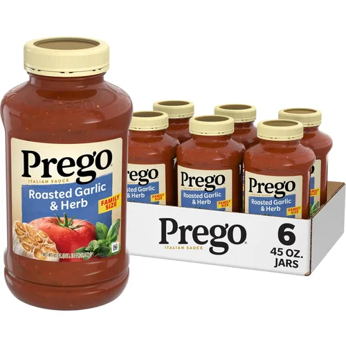 Miniatura 38 de Prego Tomate grueso con salsa de pasta de ajo y cebolla, tarro de 24 onzas