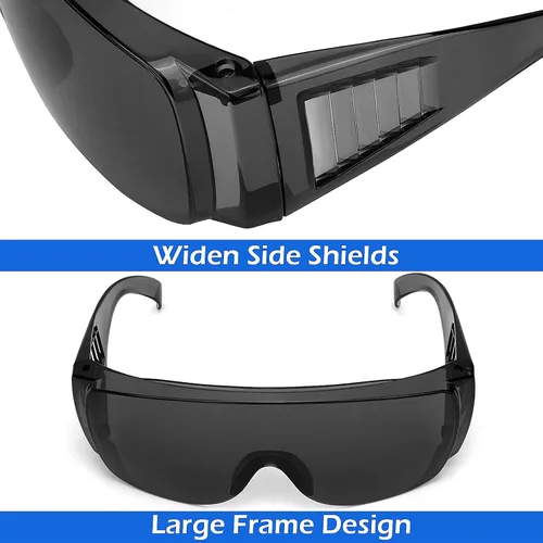 Miniatura 5 de OXG Anteojos de seguridad antivaho sobre anteojos, ANSI Z87.1, gafas de seguridad para hombres y mujeres