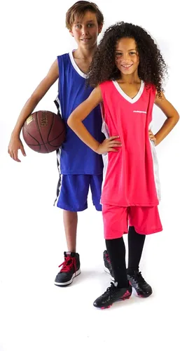 Miniatura 3 de Conjunto de camisetas de baloncesto prémium para niños, camisetas deportivas y pantalones cortos deportivos para jóvenes y niños de 6 a 12 años