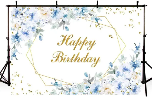 Miniatura 4 de Sendy Telón de fondo de feliz cumpleaños de 7 x 5 pies para decoración de fiesta de cumpleaños de niños, suministros de decoración de fiesta
