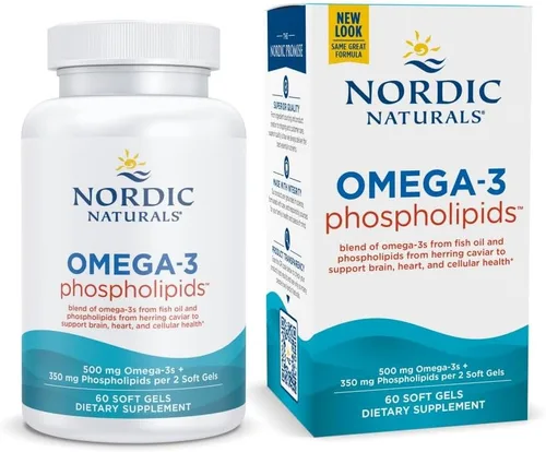 Fosfolípidos Nordic Naturals Omega-3, la alternativa potente al krill, 60 unidades., RUS-01621, 60, 1