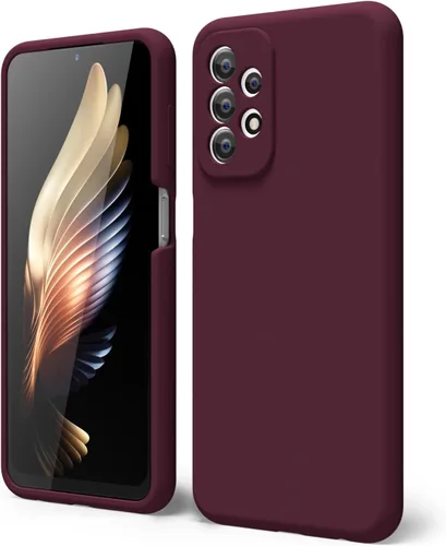 Miniatura 56 de oakxco Funda para teléfono Samsung Galaxy A12 con agarre de silicona líquida, linda delgada fina suave cubierta de gel de goma TPU lisa para mujeres