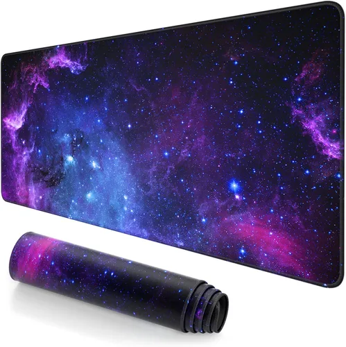 Miniatura 8 de Alfombrilla de mouse grande extendida, XXL de 31.5 x 15.7 pulgadas, alfombrilla de mouse para teclado de computadora grande, alfombrilla de mouse