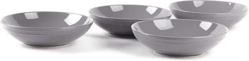 Miniatura 6 de Vajilla de cerámica Pearl Dots (juego de 16 piezas, gris)
