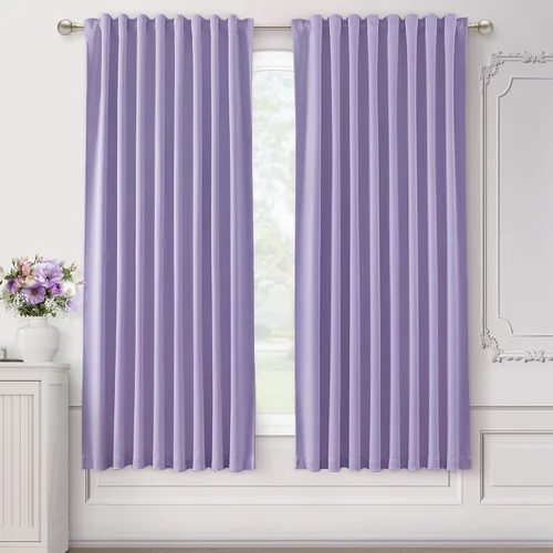 Miniatura 24 de SHINELAND Cortinas opacas cortas para ventanas de dormitorio, cortinas de baño, 45 pulgadas de largo