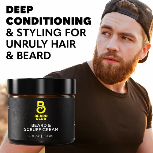 Miniatura 7 de The Beard Club Crema para Barba de Biotina - Mantequilla de Karité Hidratante y Humectante para un Vello Facial y Piel Más Saludables