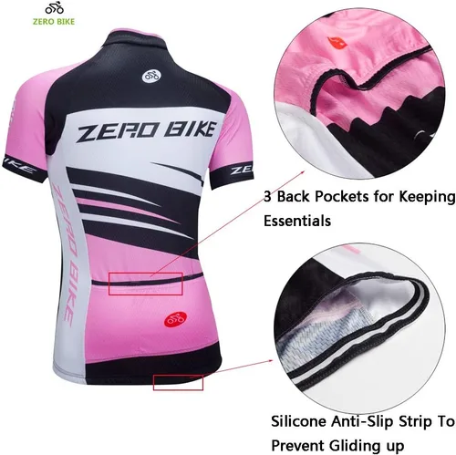 Miniatura 52 de Jersey de ciclismo para mujer, de manga corta, secado rápido, transpirable, para montaña.