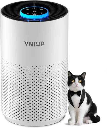 Purificadores de aire para dormitorio y hogar de hasta 1350 pies cuadrados, purificadores de aire VNIUP H14 True HEPA para habitación, con función