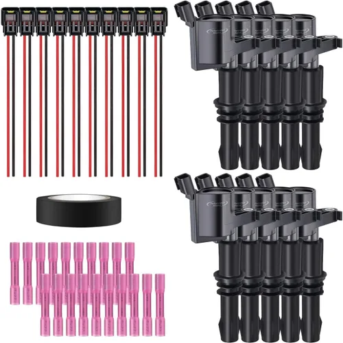 Miniatura 41 de Juego de 4 bobinas de encendido y conector hembra arnés de enchufe compatible con Infiniti Frontier Altima Versa Sentra NV200 Rogue FX50 QX60 QX70