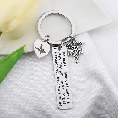 Miniatura 4 de FUSTMW Regalo para enfermera, llavero de enfermería, regalo de graduación, joyería médica, regalo inspirador para enfermeras