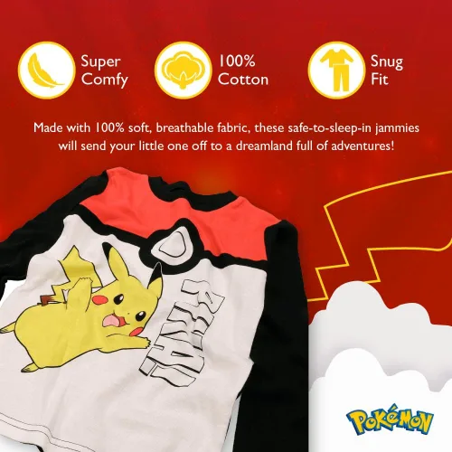 Miniatura 2 de Pokemon Boys' Big Snug-fit Pajamas