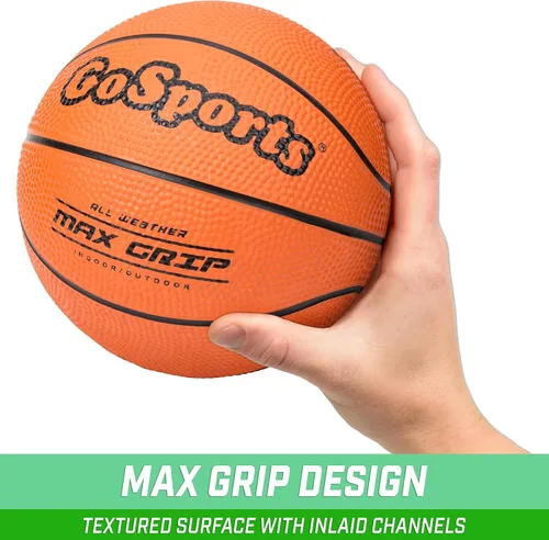 Miniatura 2 de GoSports Mini baloncesto de 7 pulgadas, paquete de 3 con bomba de alta calidad, perfecto para mini aros o entrenamiento