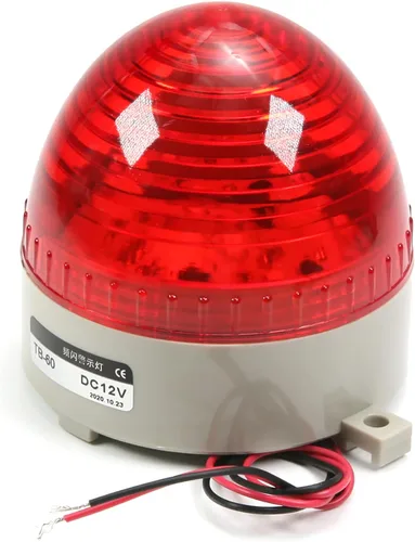 Miniatura 5 de Othmro 1 unids bombilla de advertencia industrial señal torre lámpara plástico piezas electrónicas siempre en luz sin sonido rojo 24 V 3 W 24V 3W