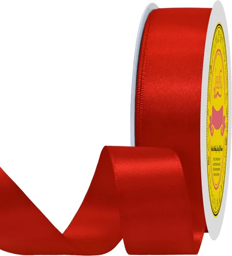 Miniatura 17 de Cinta de satén blanca antigua de doble cara de 1-1/2 pulgadas x 50 yardas, cinta de poliéster para envolver regalos, día de San Valentín, bodas