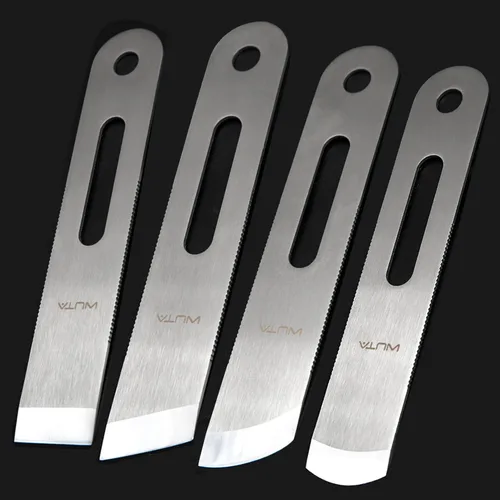 Miniatura 15 de WUTA Cuchillo de skiving cuchillo de adelgazamiento de cuero 420B martensítico acero inoxidable artesanía esquiadores diseño profesional DIY Hoja