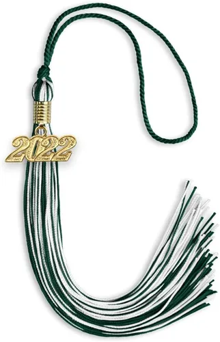 Miniatura 233 de Endea Graduation - Borla de doble color mixto con fecha dorada (negro/dorado antiguo, 2021)