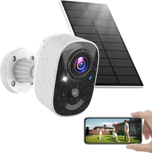 Miniatura 11 de Cámaras de Seguridad Inalámbricas para Exteriores e Interiores, Cámara WiFi de 2K Alimentada por Batería para Seguridad del Hogar, Detección