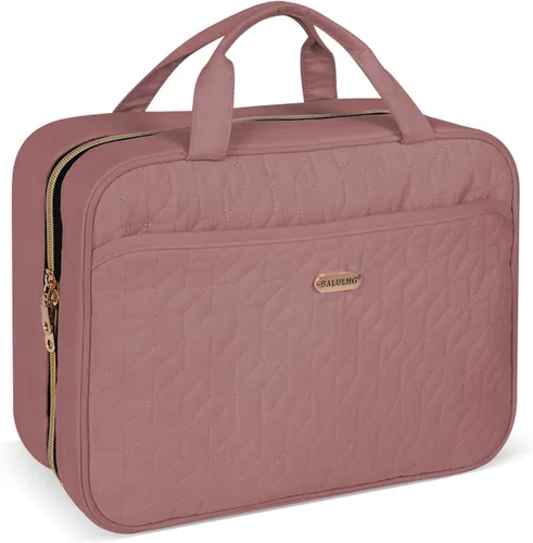 Bolsa de Aseo de Viaje BALULHG 001, Marrón, L, Viajes