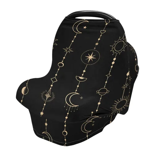 Miniatura 10 de Funda de lactancia, bufanda de lactancia, lindo Doodle Sloth fundas de asiento de coche para bebés bebés, funda para cochecito, toldo para asiento