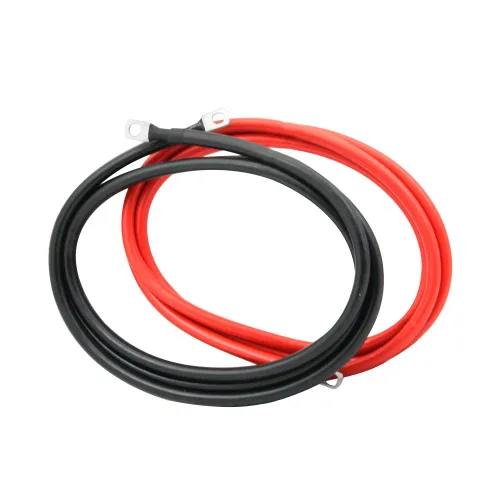 Miniatura 9 de Cable de batería de 2 AWG 2 Calibre de cobre puro Cables inversores de batería con lengüetas de 5/16 pulgadas en ambos extremos Juego de cables