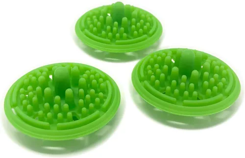 Miniatura 17 de Paint Puck Limpiador de pinceles (paquete de 3, negro) - Inserto de silicona reutilizable con succión y protuberancias para limpiar pinceles