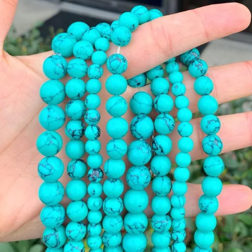Miniatura 20 de Adabele GS15-4 - 180 piedras preciosas curativas de jade verde natural de 0.16 pulgadas (0.157 in) pequeñas cuentas redondas, espaciador de piedras