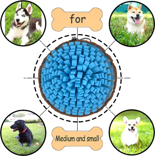Miniatura 5 de Alfombrilla de olfateo para perros - Tazón de alimentación lenta - Simulando pradera para el aburrimiento, fomenta las habilidades naturales