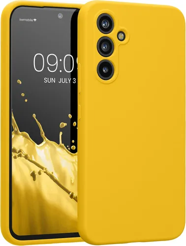 Miniatura 176 de kwmobile Funda compatible con Samsung Galaxy A13 4G - Funda delgada de silicona TPU - Acabado suave al tacto - Amarillo radiante