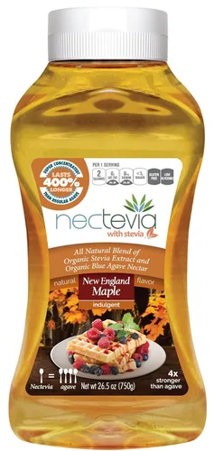 Miniatura 2 de Nectevia New England Maple - Néctar de agave con infusión de stevia, paquete de 2