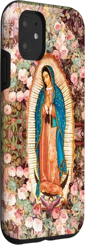 Miniatura 3 de Funda para iPhone 11 Lady of Guadalupe Rosas Rosas Flores Católica Virgen María