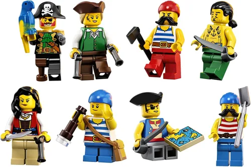 Miniatura 7 de LEGO Ideas Pirates of Barracuda Bay 21322 Kit de construcción, modelo de naufragio pirata con figuras de acción pirata para jugar y exhibir, hace un